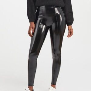 SPANX Faux leather leggings / Medium